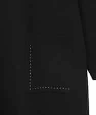 RLFAE46420 HIROKO BIS GRANDE(ヒロコ ビス グランデ) スタッズアクセントニットチュニック ブラック