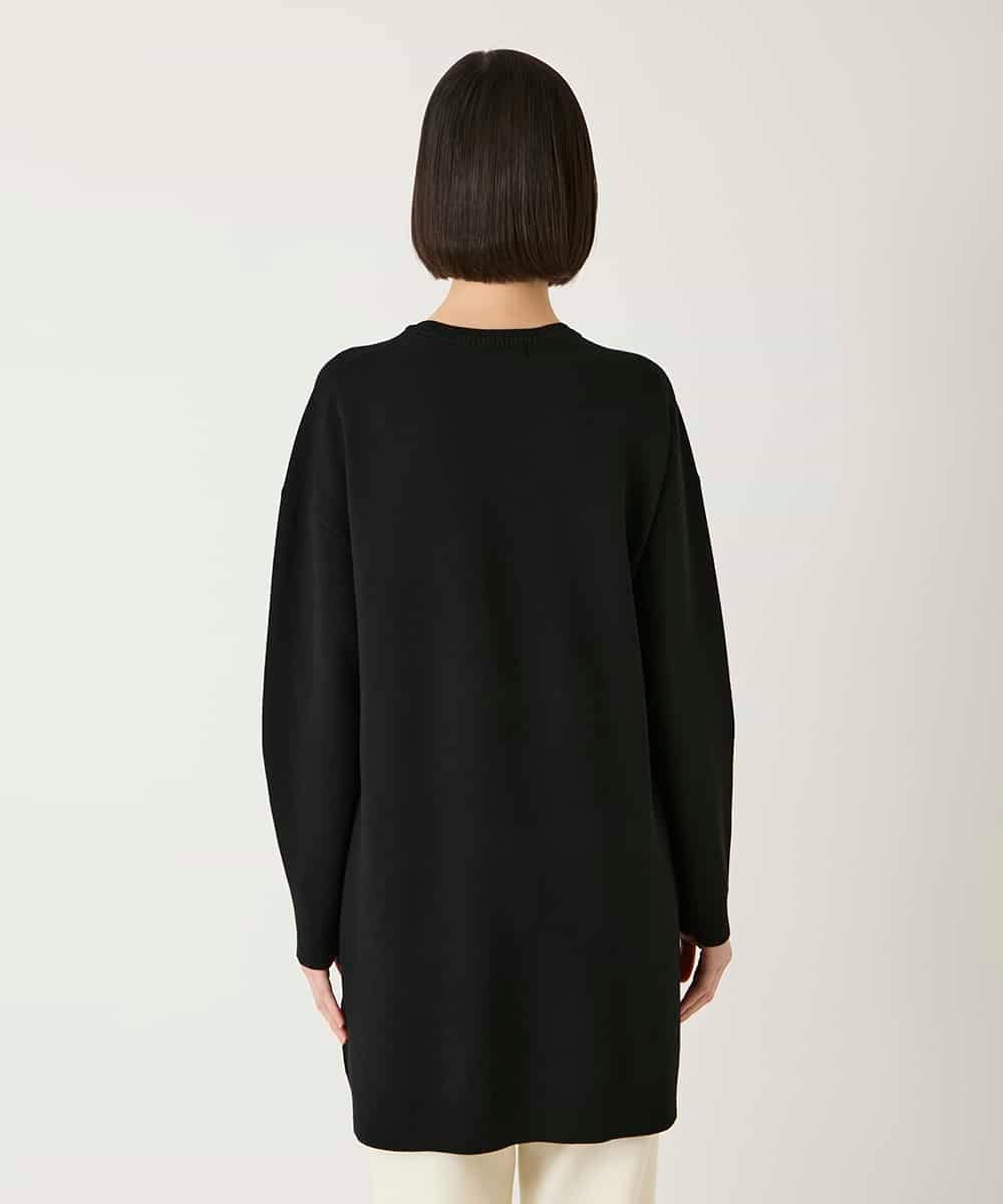 RLFAE46420 HIROKO BIS GRANDE(ヒロコ ビス グランデ) スタッズアクセントニットチュニック ブラック