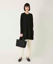 RLFAE46420 HIROKO BIS GRANDE(ヒロコ ビス グランデ) スタッズアクセントニットチュニック ブラック