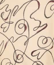 RLFAE50360 HIROKO BIS GRANDE(ヒロコ ビス グランデ) 【大きいサイズ】ニュアンス刺繍アクセントニットプルオーバー ベージュ