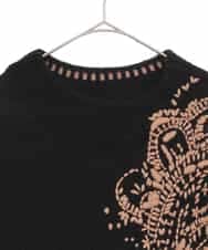 RLFAE57420 HIROKO BIS GRANDE(ヒロコ ビス グランデ) ペースリー刺繍ニットプルオーバー ブラック
