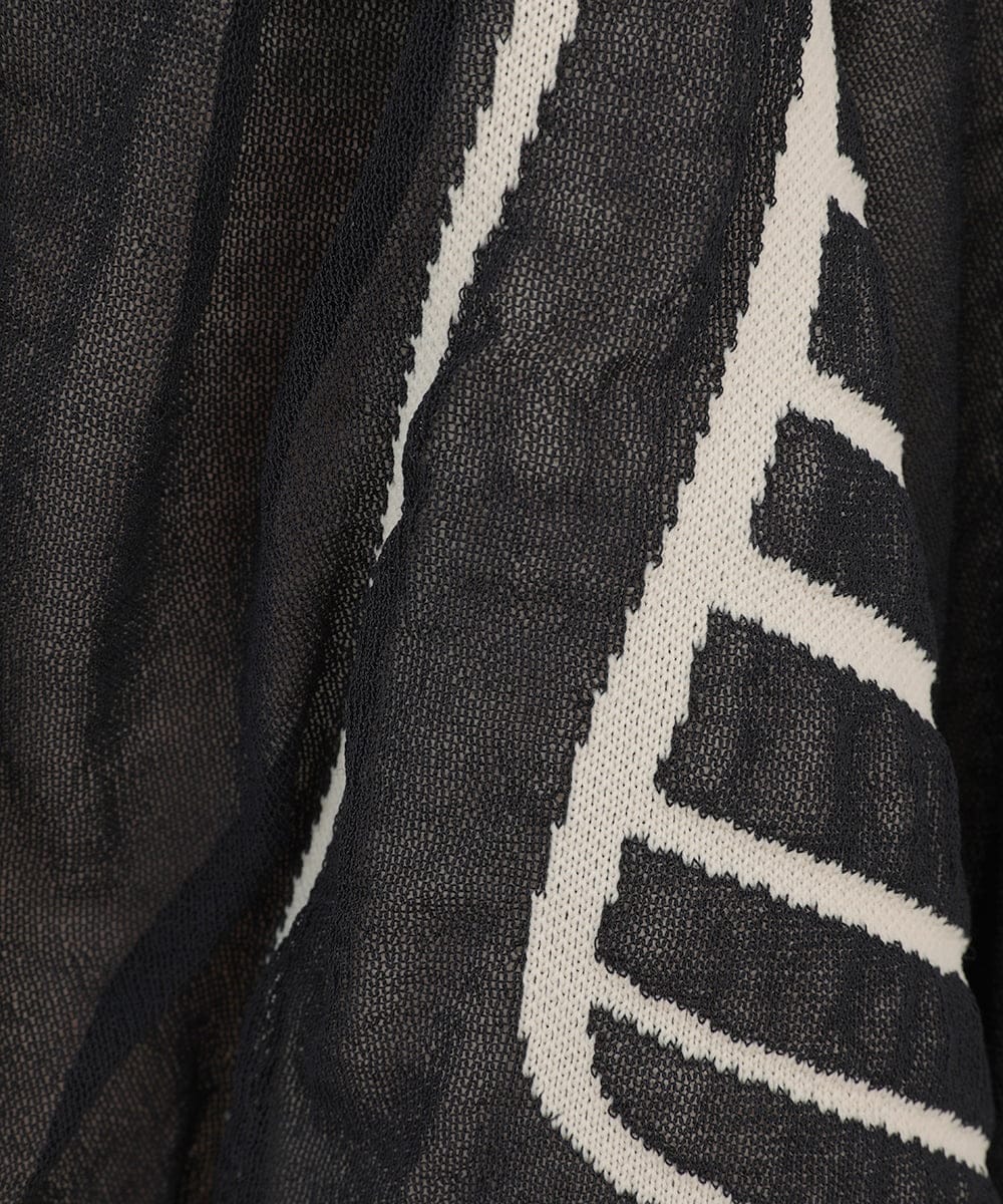 RLFAF01390 HIROKO BIS GRANDE(ヒロコ ビス グランデ) 【追加予約/大きいサイズ】ジャカードニットブルゾン ベージュ