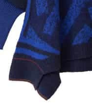 RLFAF61390 HIROKO BIS GRANDE(ヒロコ ビス グランデ) 【大きいサイズ】ロゴジャカードニットプルオーバー ブルー