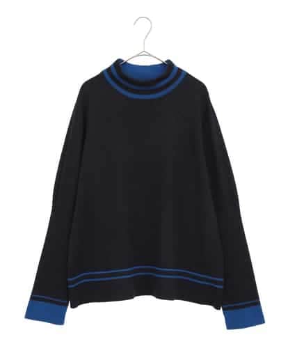 RLFAF67260 HIROKO BIS GRANDE ボーダーネックスパンコールニットプルオーバー