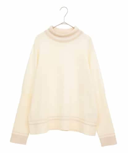 RLFAF67260 HIROKO BIS GRANDE ボーダーネックスパンコールニットプルオーバー