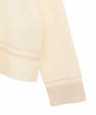 RLFAF67260 HIROKO BIS GRANDE(ヒロコ ビス グランデ) 【大きいサイズ】ボーダーネックスパンコールニットプルオーバー アイボリー