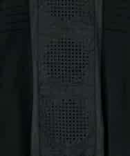 RLFAF71420 HIROKO BIS GRANDE(ヒロコ ビス グランデ) 【大きいサイズ】レースドッキングニットプルオーバー ブラック