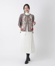 RLFAS10420 HIROKO BIS GRANDE(ヒロコ ビス グランデ) シフォンジョイントニット ベージュ