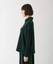 RLFAV02390 HIROKO BIS GRANDE(ヒロコ ビス グランデ) アシンメトリーストライプニットプルオーバー ブラック