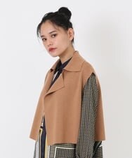 RLFAV50290 HIROKO BIS GRANDE(ヒロコ ビス グランデ) ウールニットショートジレ ベージュ