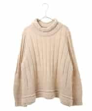 RLFAX10360 HIROKO BIS GRANDE(ヒロコ ビス グランデ) ヘアリーウールニットプルオーバー ベージュ