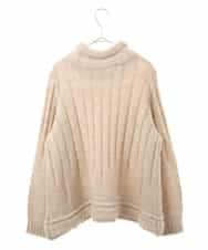 RLFAX10360 HIROKO BIS GRANDE(ヒロコ ビス グランデ) ヘアリーウールニットプルオーバー ベージュ