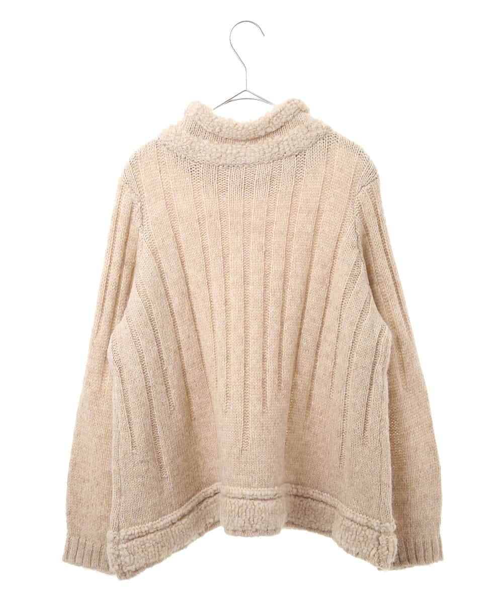 RLFAX10360 HIROKO BIS GRANDE(ヒロコ ビス グランデ) ヘアリーウールニットプルオーバー ベージュ