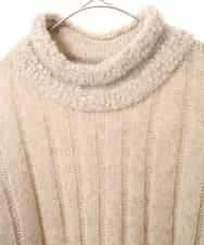 RLFAX10360 HIROKO BIS GRANDE(ヒロコ ビス グランデ) ヘアリーウールニットプルオーバー ベージュ