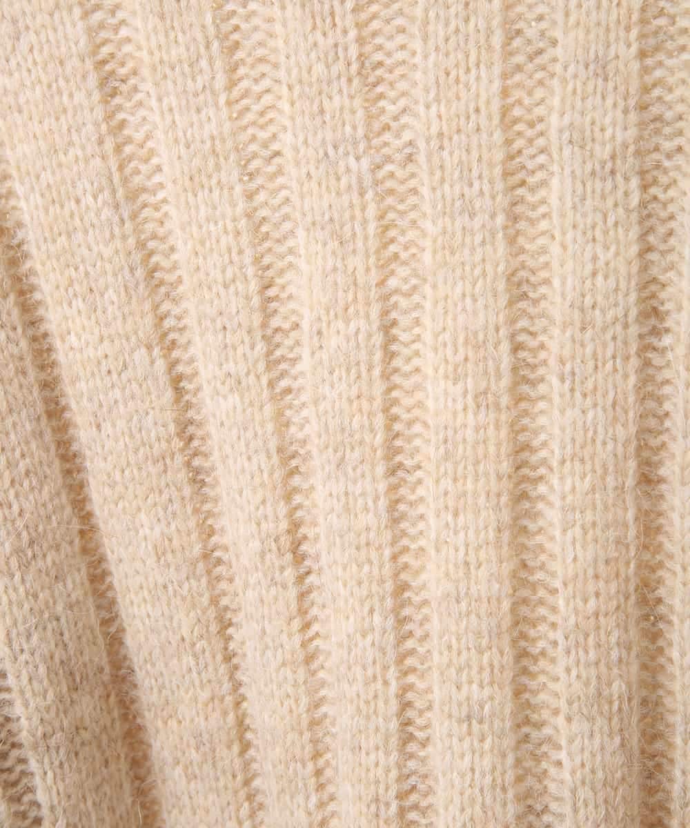 RLFAX10360 HIROKO BIS GRANDE(ヒロコ ビス グランデ) ヘアリーウールニットプルオーバー ベージュ