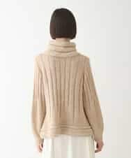 RLFAX10360 HIROKO BIS GRANDE(ヒロコ ビス グランデ) ヘアリーウールニットプルオーバー ベージュ