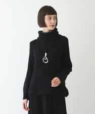 RLFAX10360 HIROKO BIS GRANDE(ヒロコ ビス グランデ) ヘアリーウールニットプルオーバー ブラック