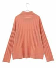 RLFAX11230 HIROKO BIS GRANDE(ヒロコ ビス グランデ) エアヤーンハイネックニットプルオーバー オレンジ