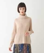 RLFAX11230 HIROKO BIS GRANDE(ヒロコ ビス グランデ) エアヤーンハイネックニットプルオーバー オレンジ