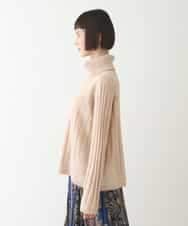 RLFAX11230 HIROKO BIS GRANDE(ヒロコ ビス グランデ) エアヤーンハイネックニットプルオーバー オレンジ