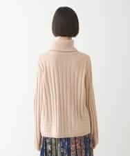 RLFAX11230 HIROKO BIS GRANDE(ヒロコ ビス グランデ) エアヤーンハイネックニットプルオーバー オレンジ