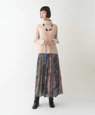 RLFAX11230 HIROKO BIS GRANDE(ヒロコ ビス グランデ) エアヤーンハイネックニットプルオーバー オレンジ