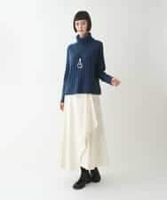 RLFAX11230 HIROKO BIS GRANDE(ヒロコ ビス グランデ) エアヤーンハイネックニットプルオーバー オレンジ