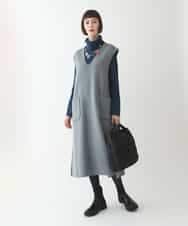 RLFAX11230 HIROKO BIS GRANDE(ヒロコ ビス グランデ) エアヤーンハイネックニットプルオーバー オレンジ