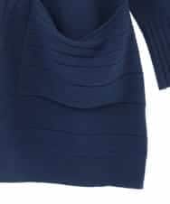 RLFAX12260 HIROKO BIS GRANDE(ヒロコ ビス グランデ) エアヤーンアシンメトリーチュニックニット ブルー