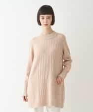 RLFAX12260 HIROKO BIS GRANDE(ヒロコ ビス グランデ) エアヤーンアシンメトリーチュニックニット ブルー