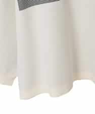 RLFCE81360 HIROKO BIS GRANDE(ヒロコ ビス グランデ) 【大きいサイズ】ジャカード×インターシャ幾何柄ニットプルオーバー アイボリー