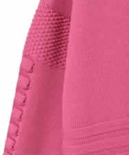 RLFCE86360 HIROKO BIS GRANDE(ヒロコ ビス グランデ) 【大きいサイズ】バルキーニットデザインプルオーバー ピンク