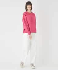 RLFCE86360 HIROKO BIS GRANDE(ヒロコ ビス グランデ) 【大きいサイズ】バルキーニットデザインプルオーバー ピンク