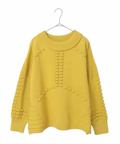 RLFCE86360 HIROKO BIS GRANDE 【大きいサイズ】バルキーニットデザインプルオーバー