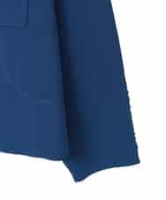 RLFED20360 HIROKO BIS GRANDE(ヒロコ ビス グランデ) ステッチアクセントミラノリブカーディガン ブルー