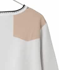 RLFED25320 HIROKO BIS GRANDE(ヒロコ ビス グランデ) アーティスティックジャガードニットプルオーバー ベージュ