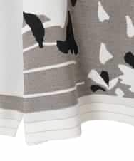 RLFED25320 HIROKO BIS GRANDE(ヒロコ ビス グランデ) アーティスティックジャガードニットプルオーバー ベージュ