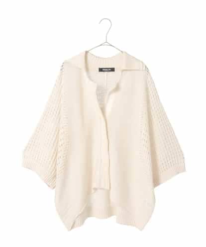 RLFFD40360 HIROKO BIS GRANDE ざっくりメッシュニットカーディガン