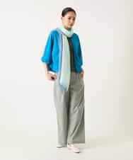 RLFFD48330 HIROKO BIS GRANDE(ヒロコ ビス グランデ) リブポイントコンパクトニットカーディガン ライトブルー