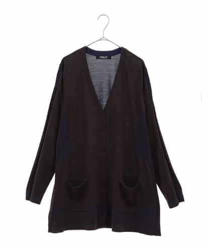 RLFLT20330 HIROKO BIS GRANDE Vネックジャカードニットカーディガン