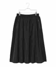 RLGAD32420 HIROKO BIS GRANDE(ヒロコ ビス グランデ) 【大きいサイズ】異素材ジョイントニットスカート ブラック