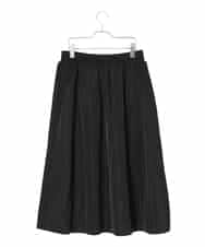 RLGAD32420 HIROKO BIS GRANDE(ヒロコ ビス グランデ) 【大きいサイズ】異素材ジョイントニットスカート ブラック