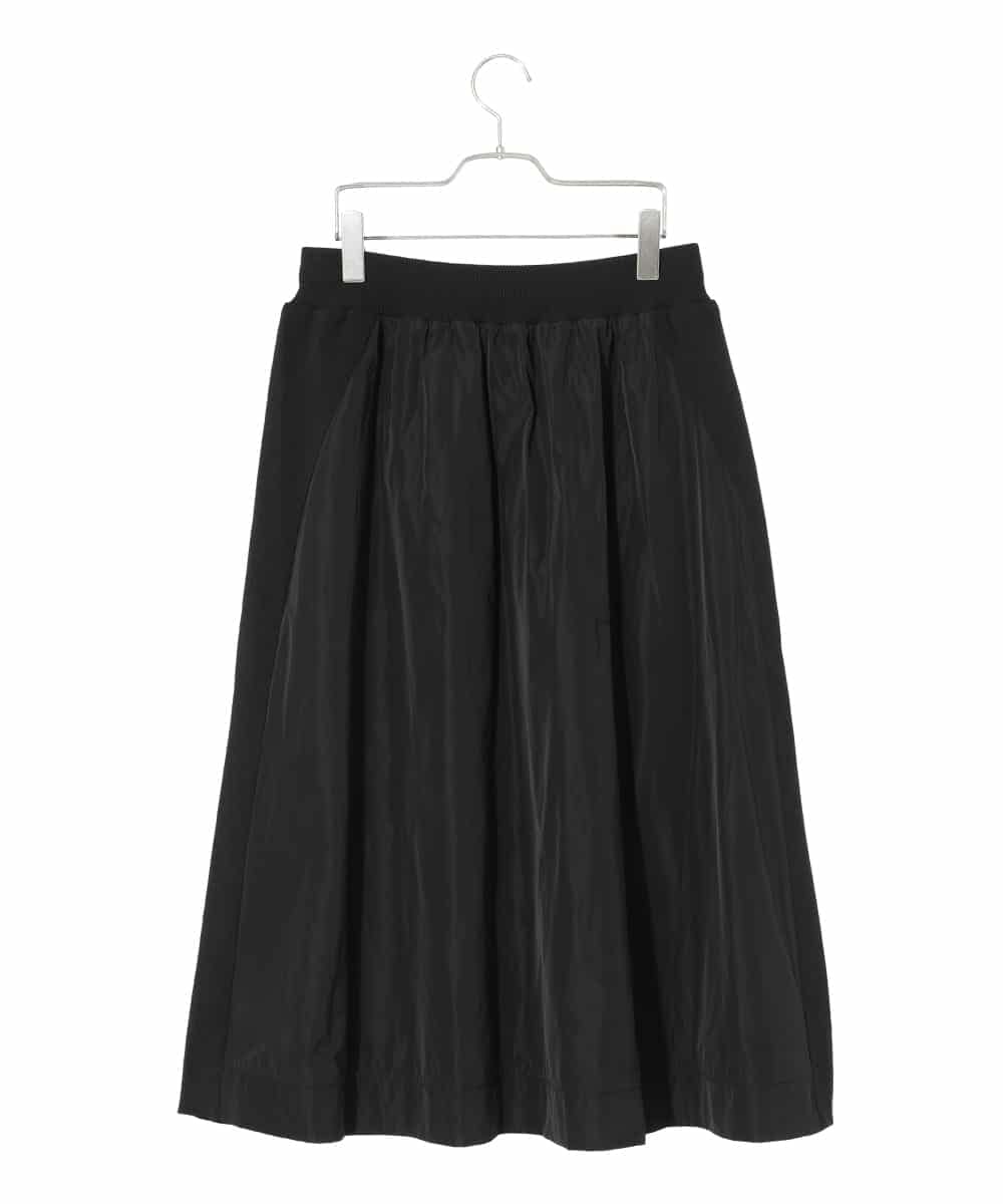 RLGAD32420 HIROKO BIS GRANDE(ヒロコ ビス グランデ) 【大きいサイズ】異素材ジョイントニットスカート ブラック