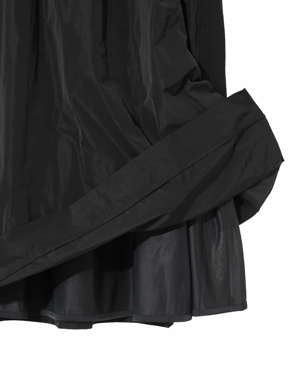 RLGAD32420 HIROKO BIS GRANDE(ヒロコ ビス グランデ) 【大きいサイズ】異素材ジョイントニットスカート ブラック