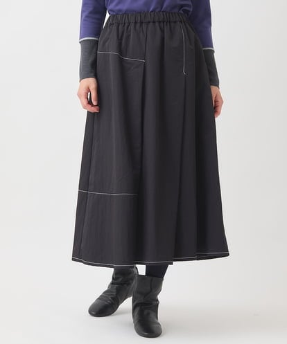 RLHAD28280 HIROKO BIS GRANDE ステッチデザインフレアスカート