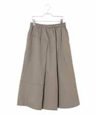 RLHAD28280 HIROKO BIS GRANDE(ヒロコ ビス グランデ) 【大きいサイズ】ステッチデザインフレアスカート /洗える ベージュ