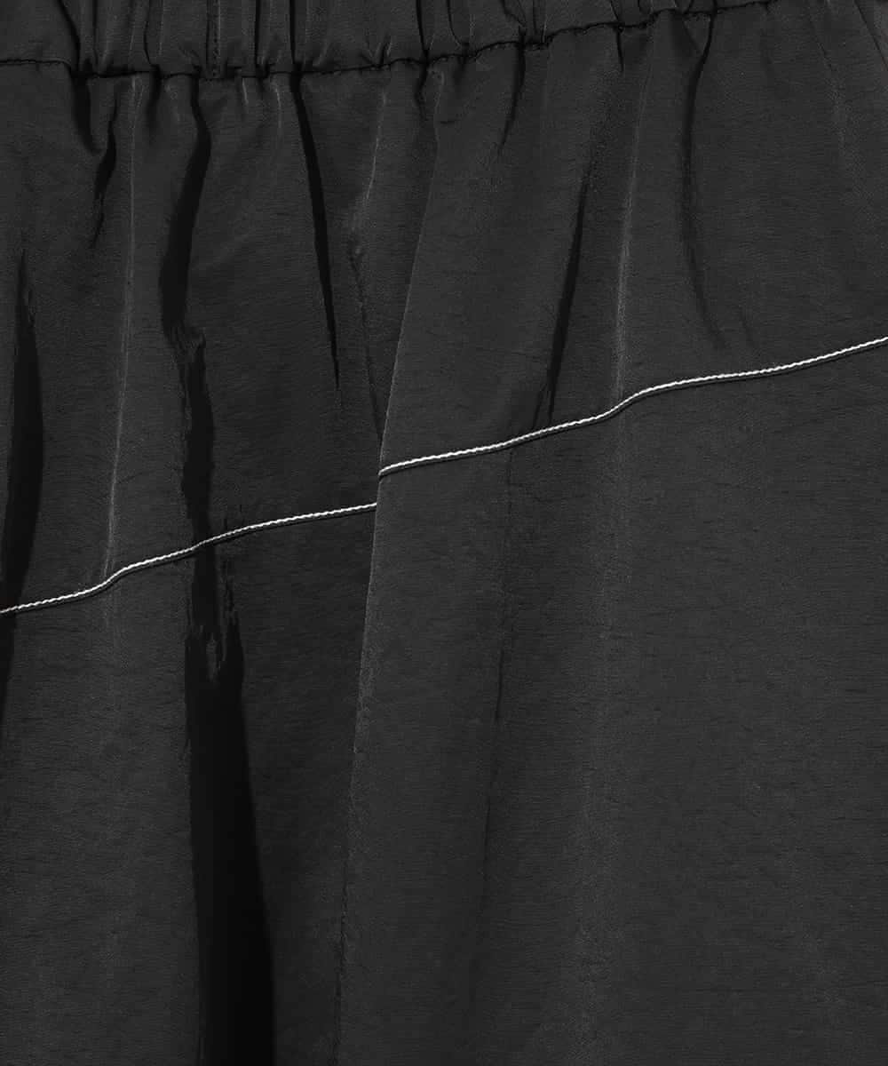 RLHAD28280 HIROKO BIS GRANDE(ヒロコ ビス グランデ) 【大きいサイズ】ステッチデザインフレアスカート /洗える ブラック