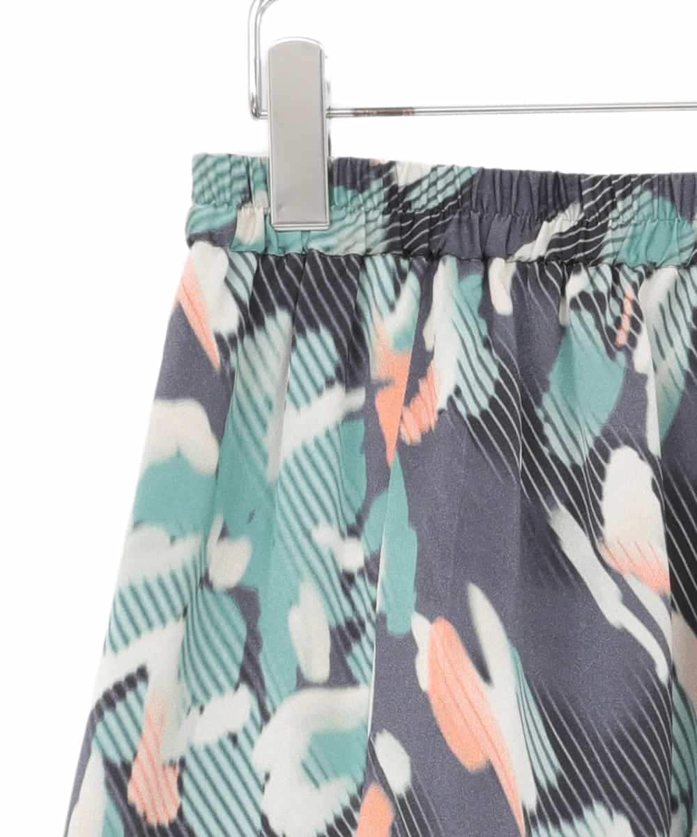 RLHAE37310 HIROKO BIS GRANDE(ヒロコ ビス グランデ) デジタルフラワープリントスカート グリーン