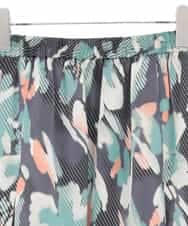 RLHAE37310 HIROKO BIS GRANDE(ヒロコ ビス グランデ) デジタルフラワープリントスカート グリーン