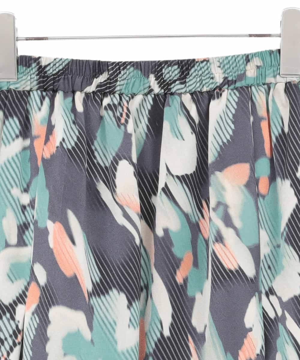 RLHAE37310 HIROKO BIS GRANDE(ヒロコ ビス グランデ) デジタルフラワープリントスカート グリーン